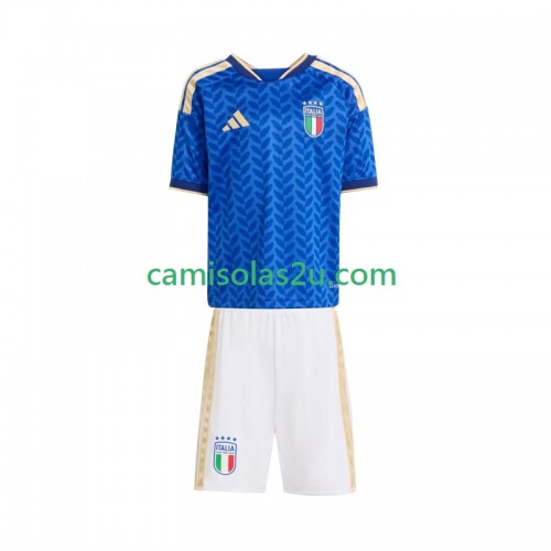Camisolas de futebol Itália Criança Equipamento Principal World Cup 2026 Manga Curta Camisolas de futebol Itália Criança Equipamento Principal World Cup 2026 Manga Curta